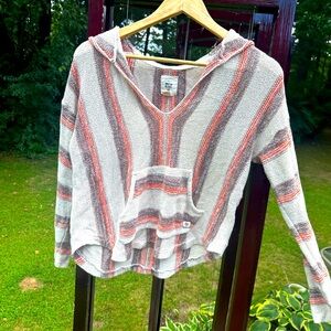 Billabong Red and Brown Knit Top